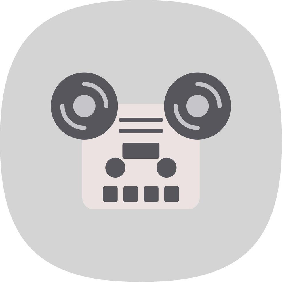 Tape Flat Curve Icon Design vector