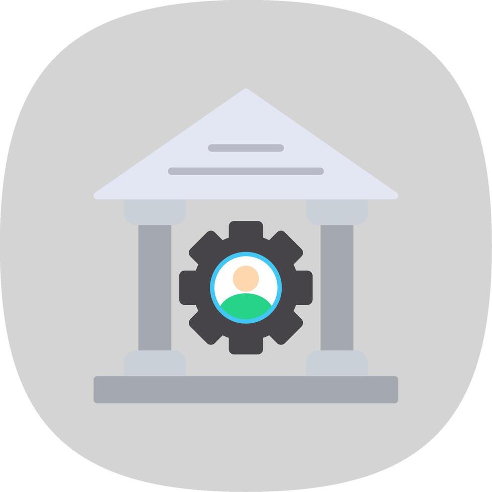 Saw Machine Flat Curve Icon Design vector