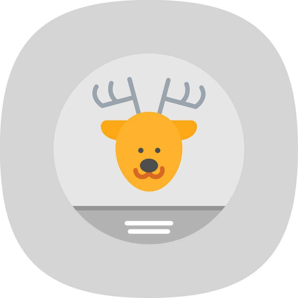 Fauna Flat Curve Icon Design vector