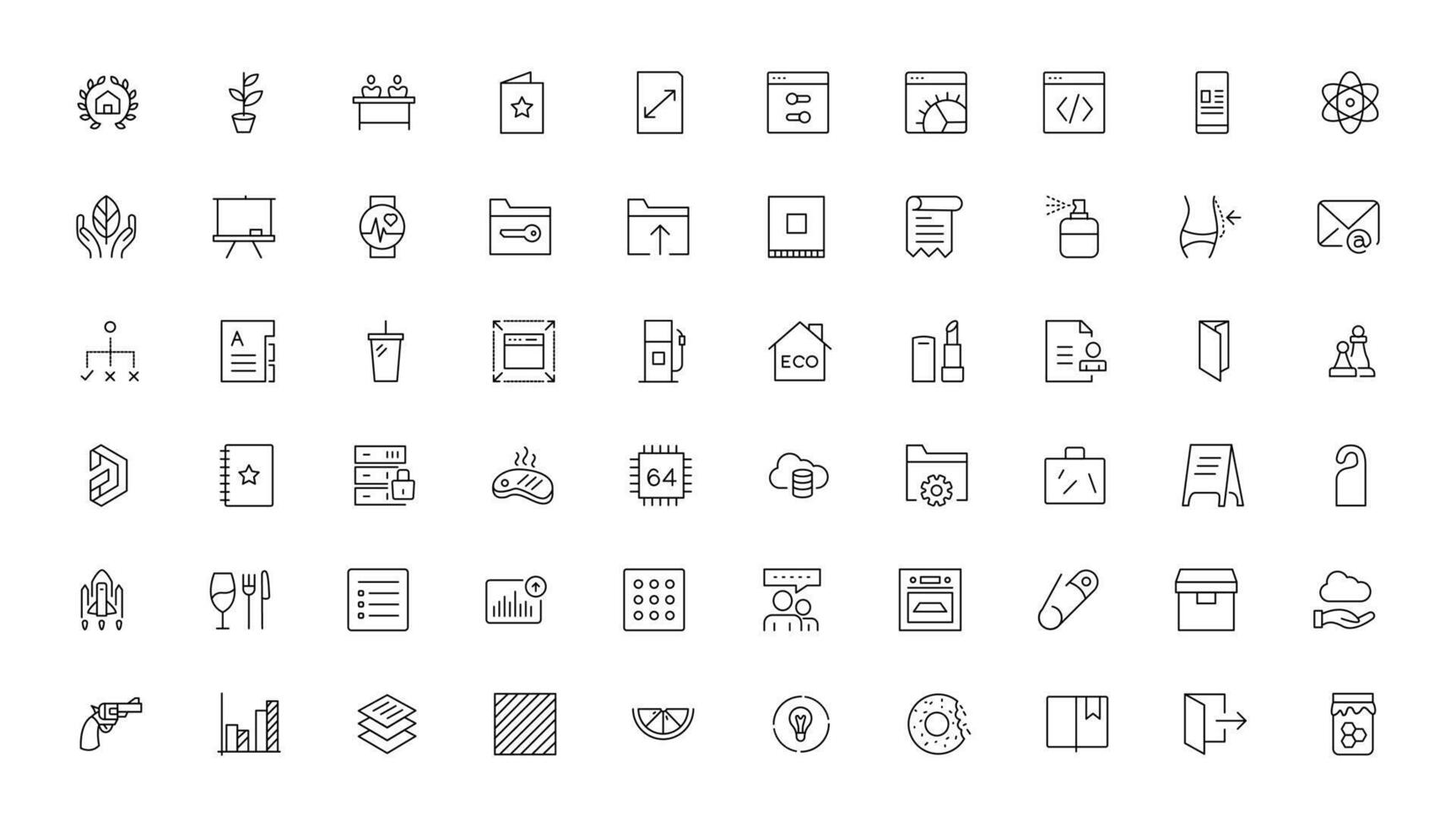 Set of thin line web icon set, simple outline icons collection, Pixel Perfect icons, Simple illustration vector