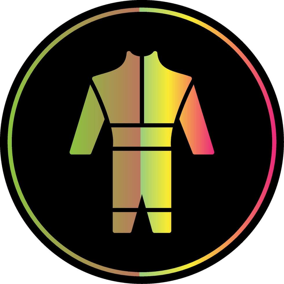 Wetsuit Glyph Due Color Icon Design vector