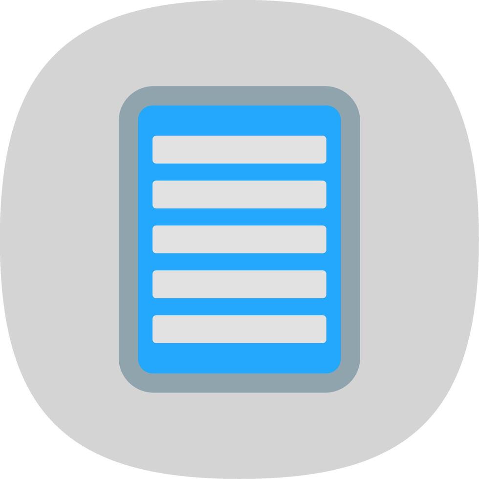 Note Flat Curve Icon Design vector