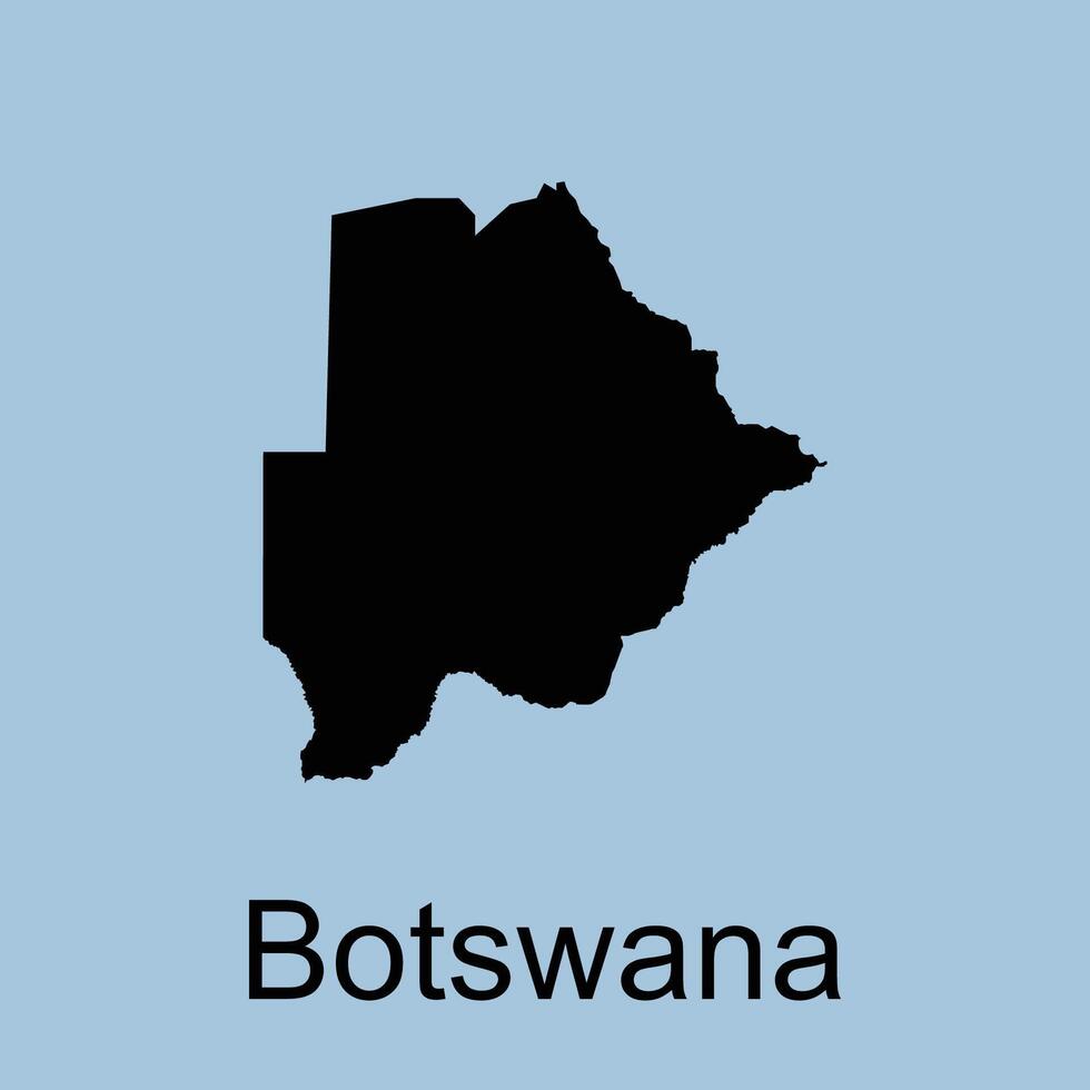 Botswana mapa icono vector