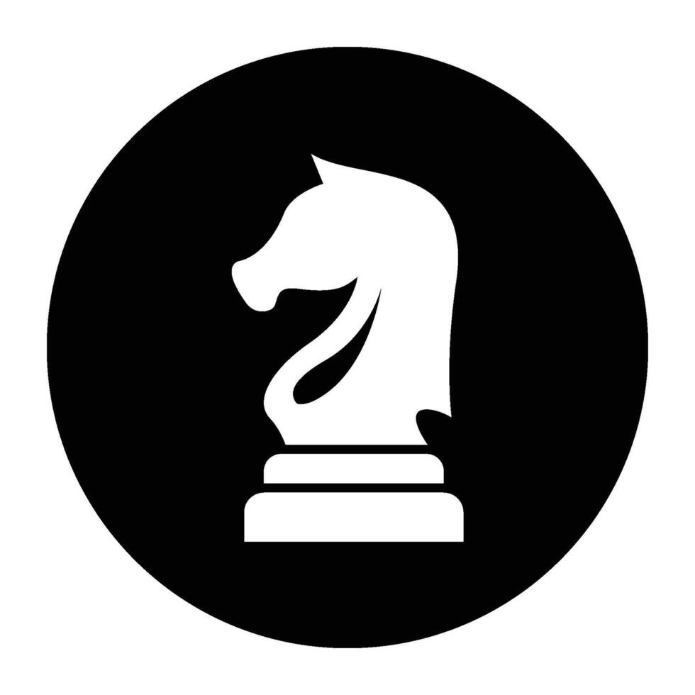 chess knight logo vector