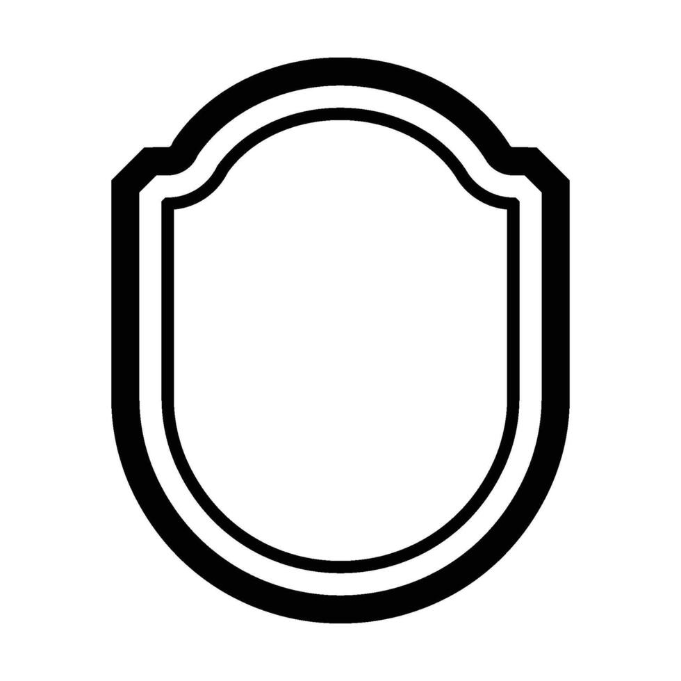 shield line icon illustration design vector