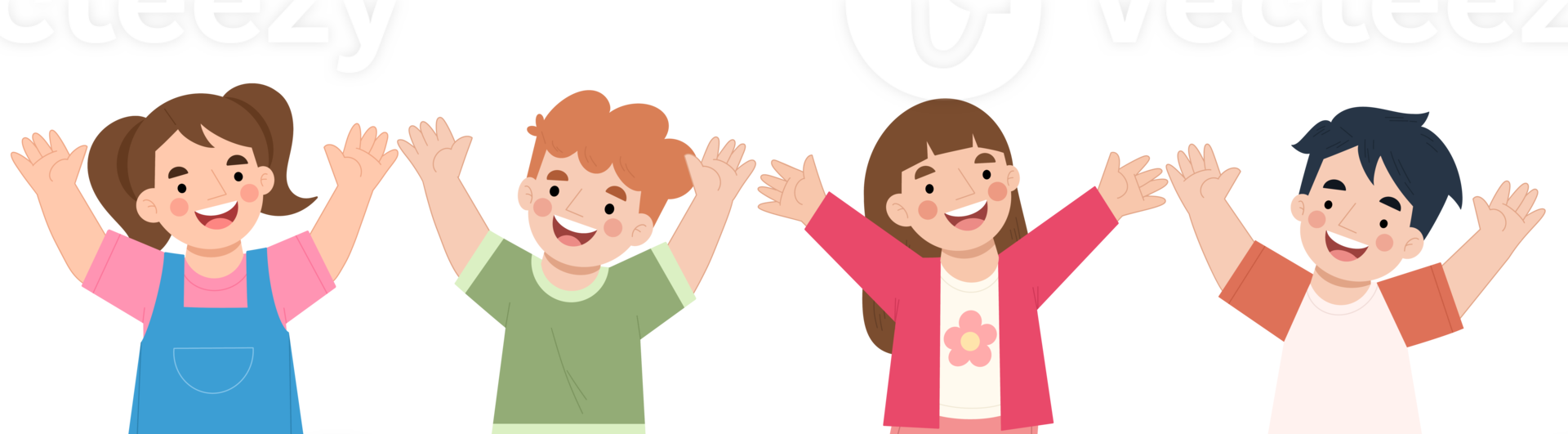 Happy Children Illustration png