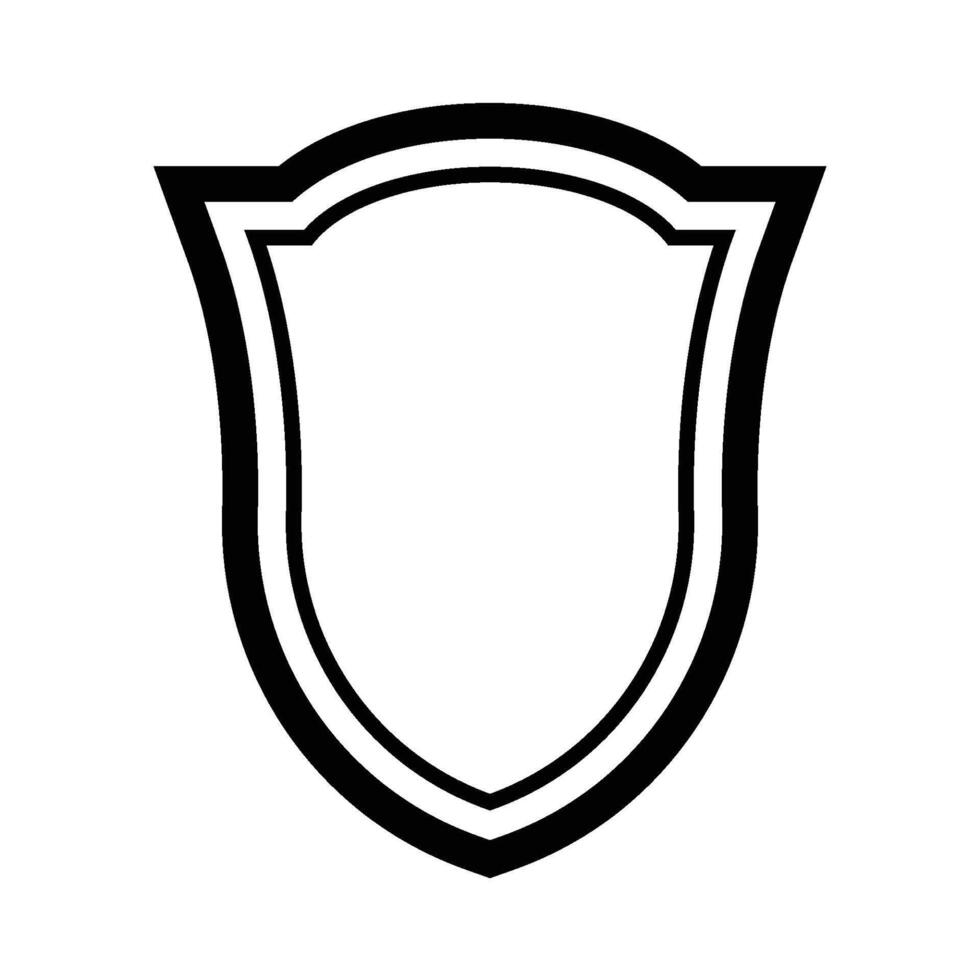 shield icon line vector