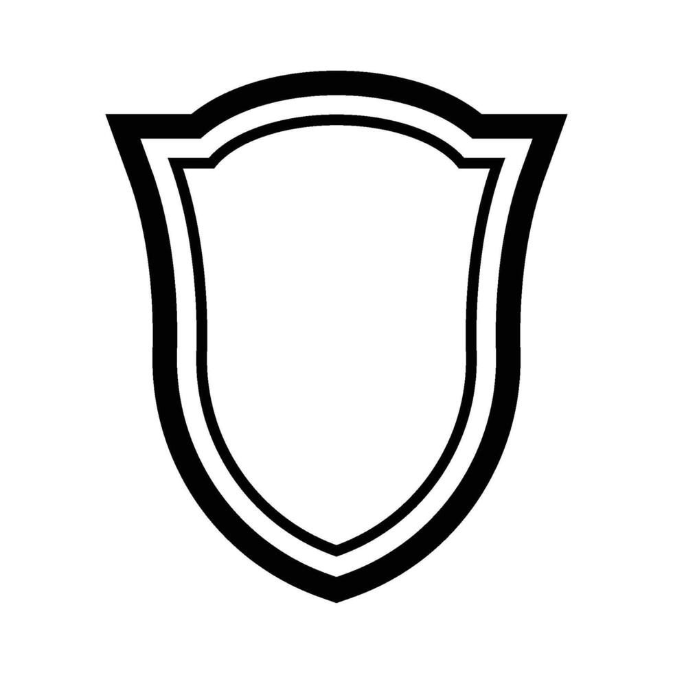 shield icon line vector