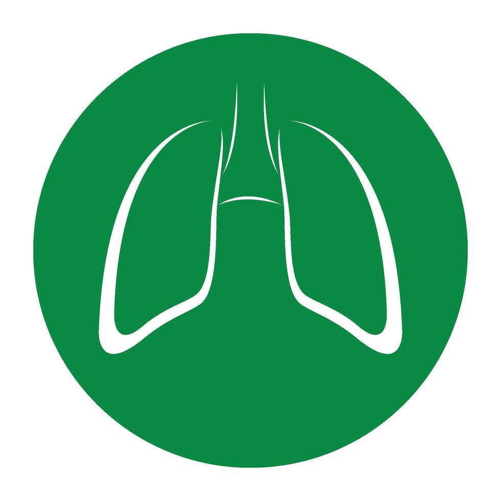 lung logo design vector