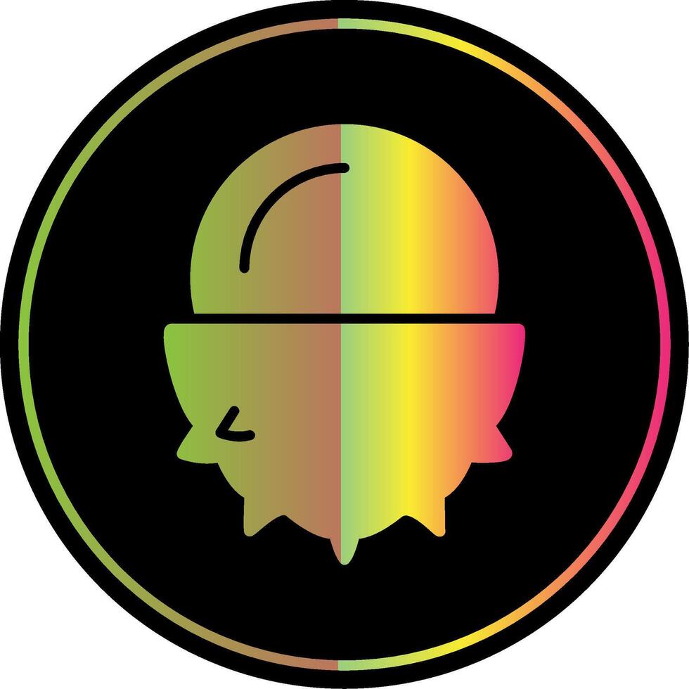 Lychee Glyph Due Color Icon Design vector