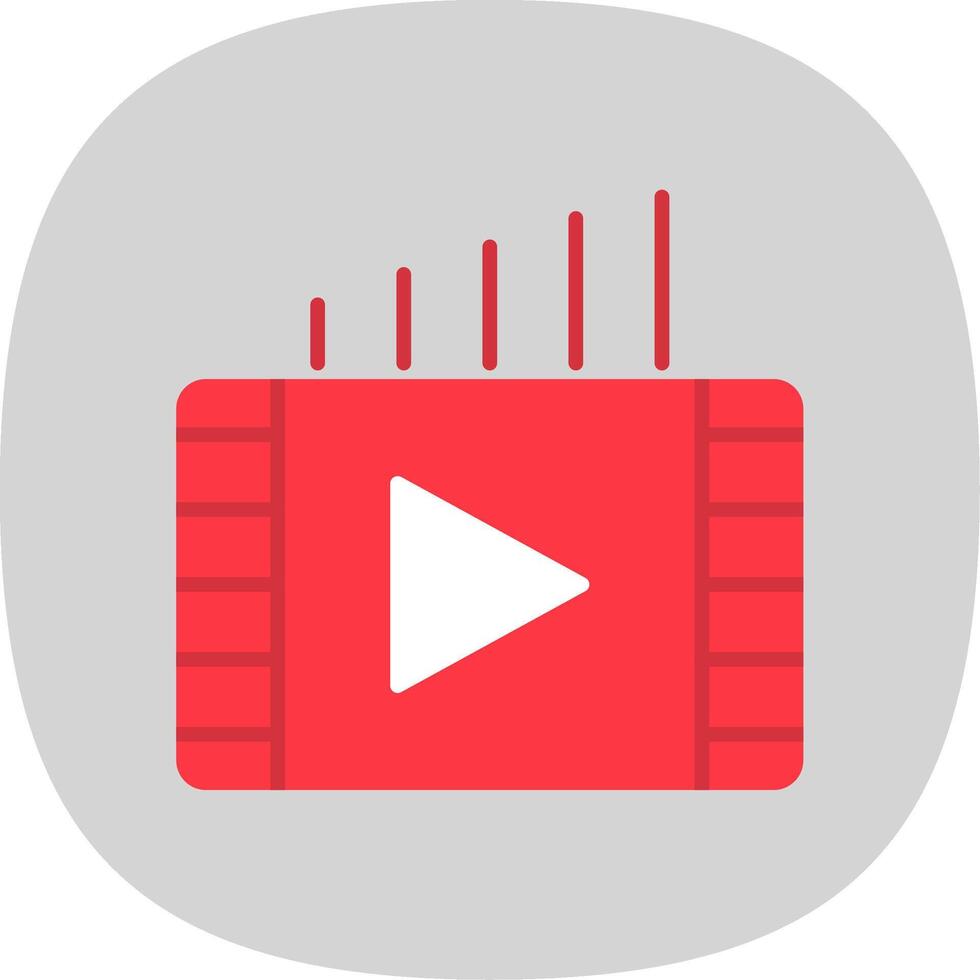 Marketing Flat Curve Icon Design vector