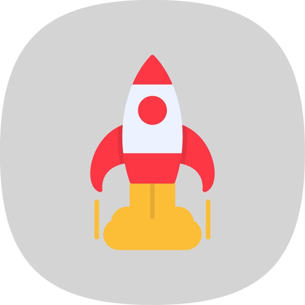 Business Startup Flat Curve Icon Design vector
