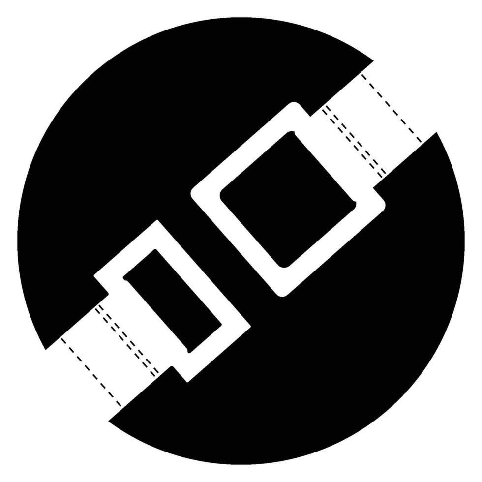 seat belt car logo vector