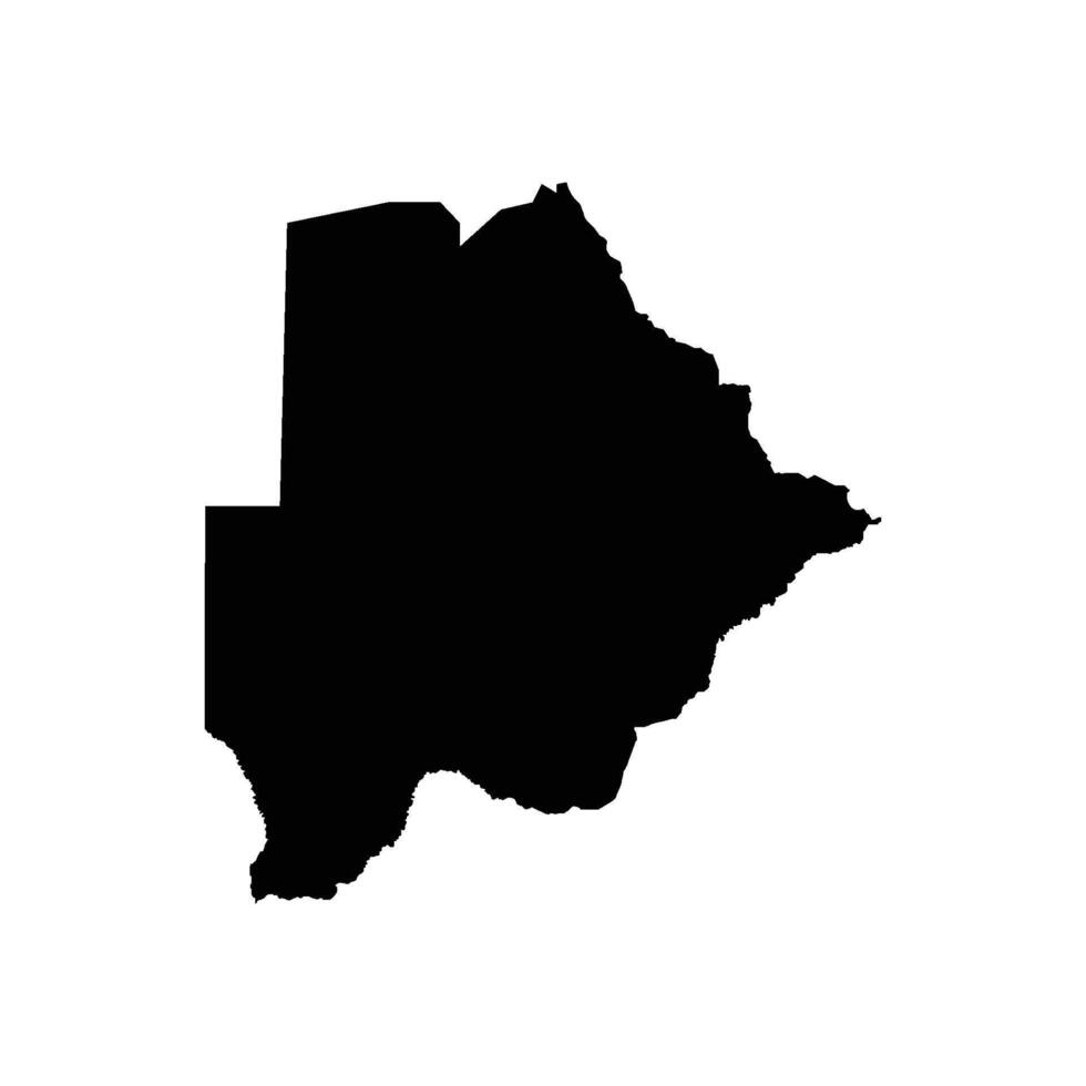 Botswana map icon vector