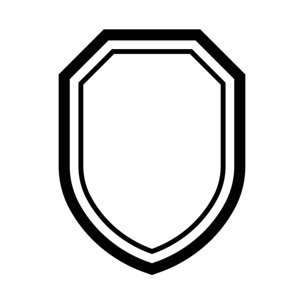 shield icon line vector