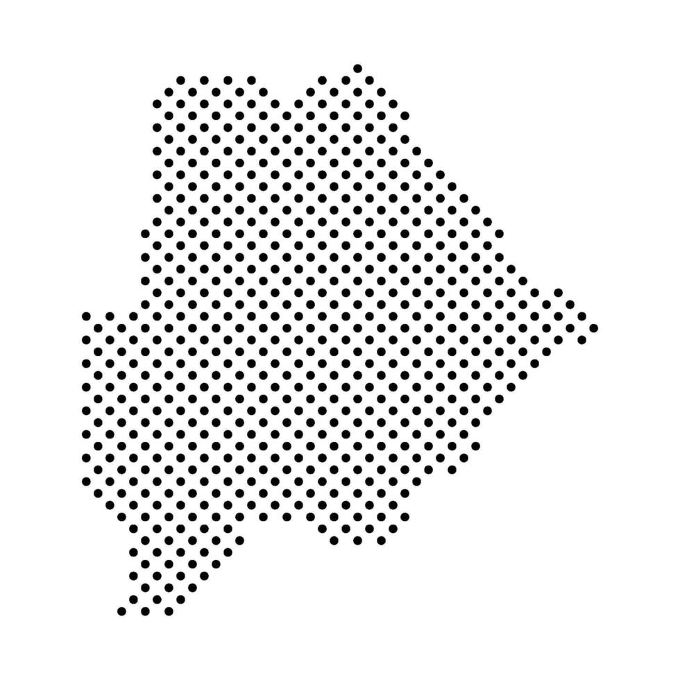 Botswana map icon vector
