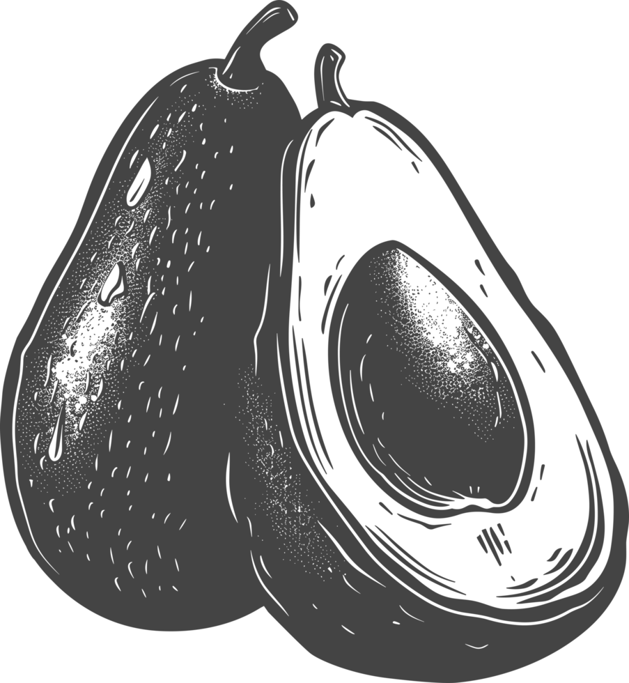 Avocado clipart design illustration png