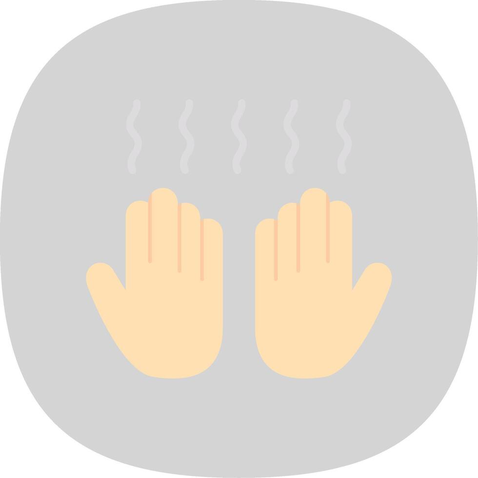 Hand Dryer Flat Curve Icon Design vector