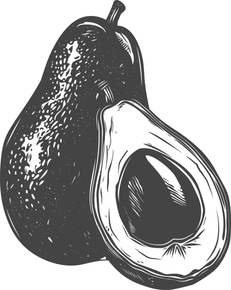 Avocado clipart design illustration png