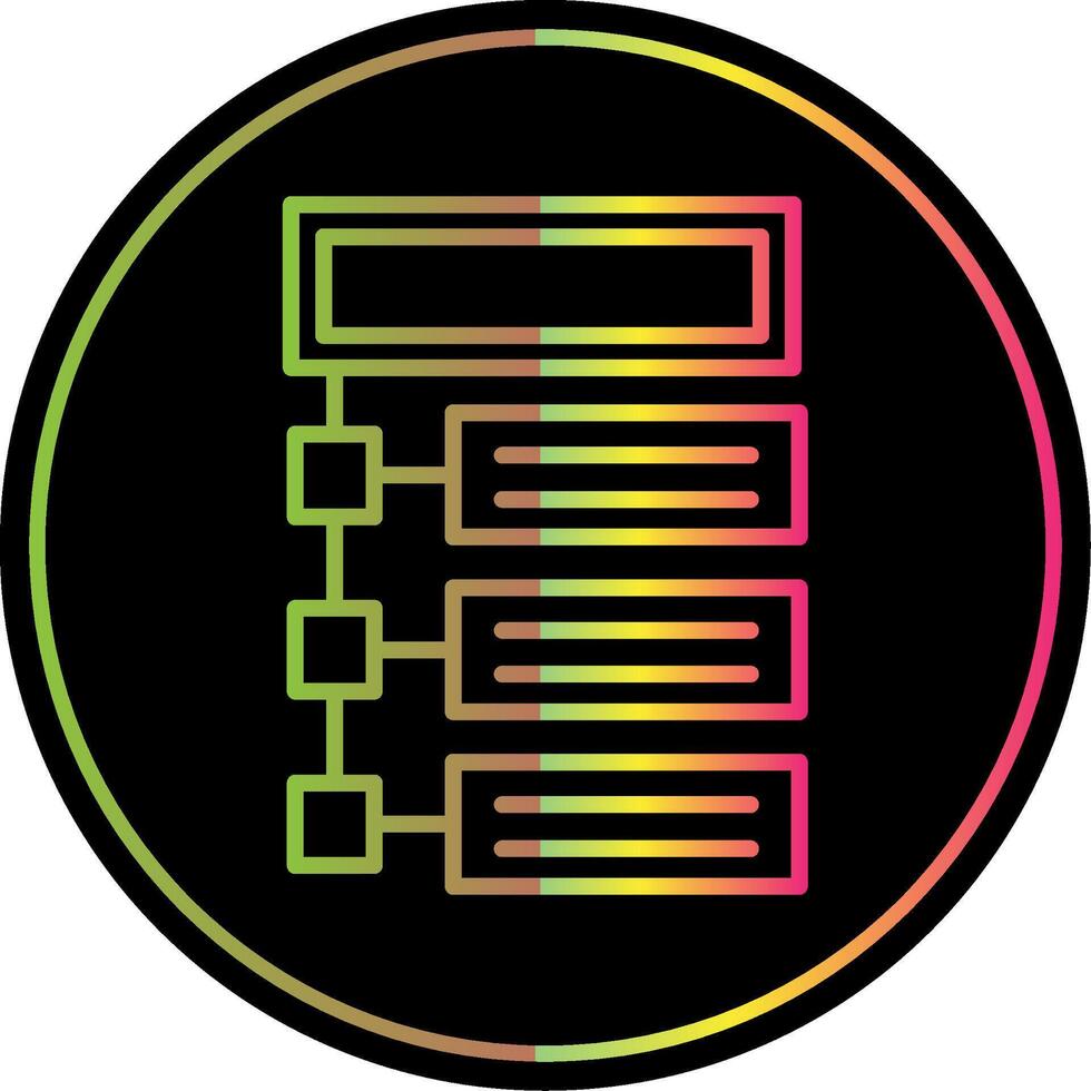 Program Line Gradient Due Color Icon Design vector