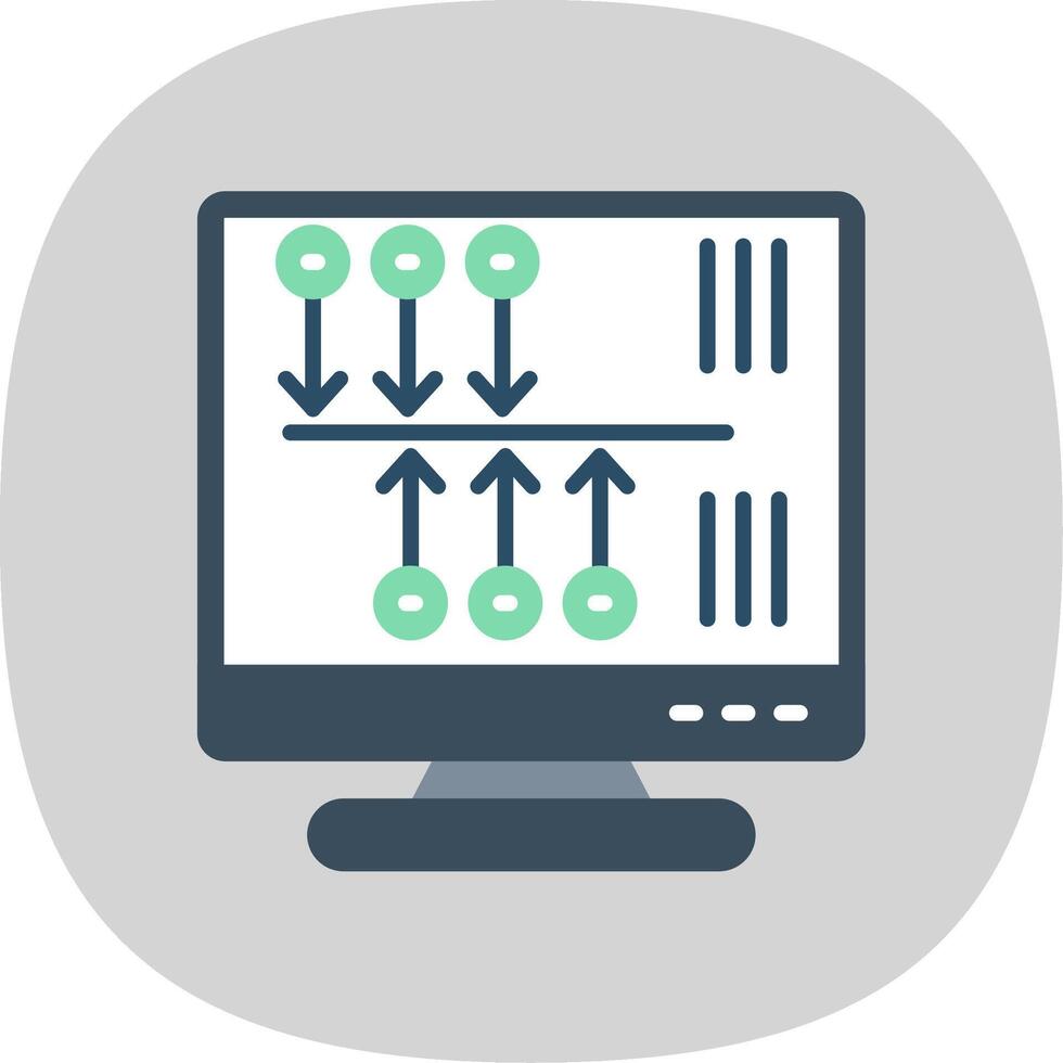 TimeLine Circle Multi Circle Flat Curve Icon Design vector