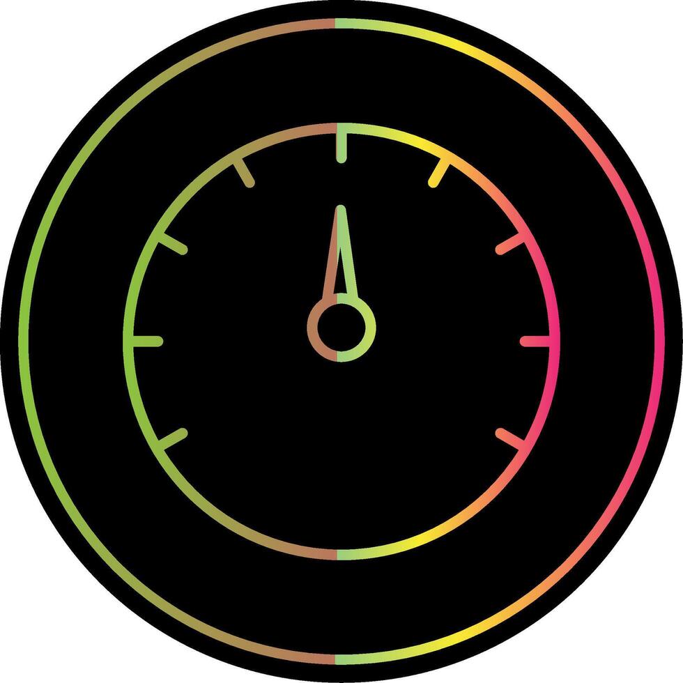 Speed Test Line Gradient Due Color Icon Design vector