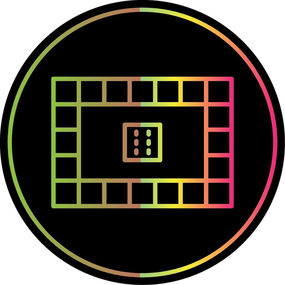 Board Games Line Gradient Due Color Icon Design vector