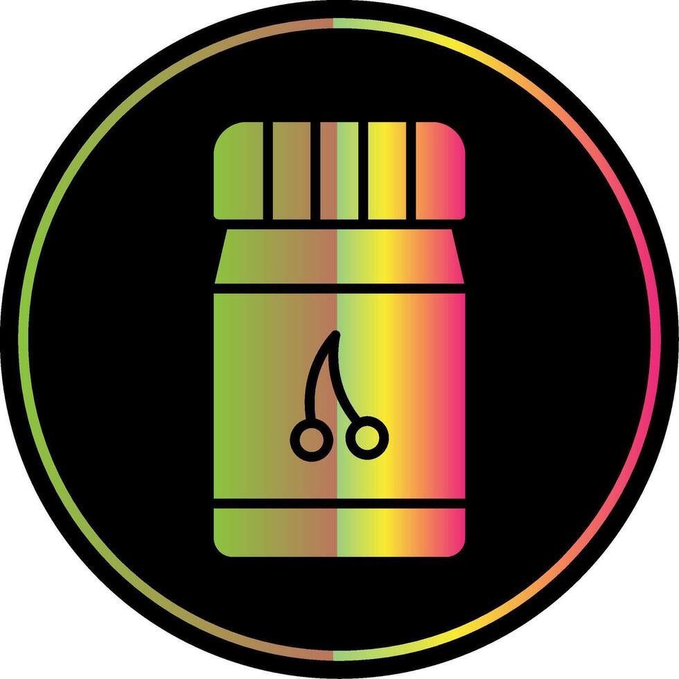 Jam Glyph Due Color Icon Design vector