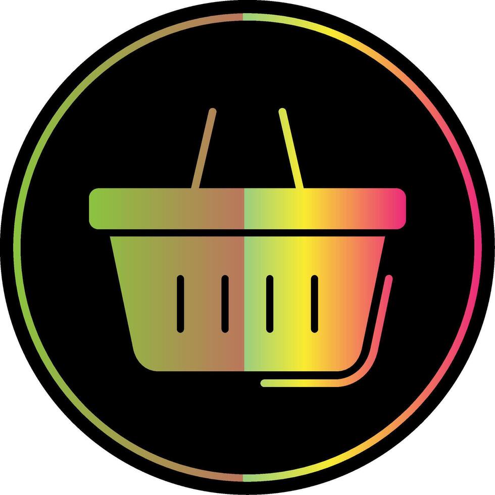 Shopping Glyph Due Color Icon Design vector