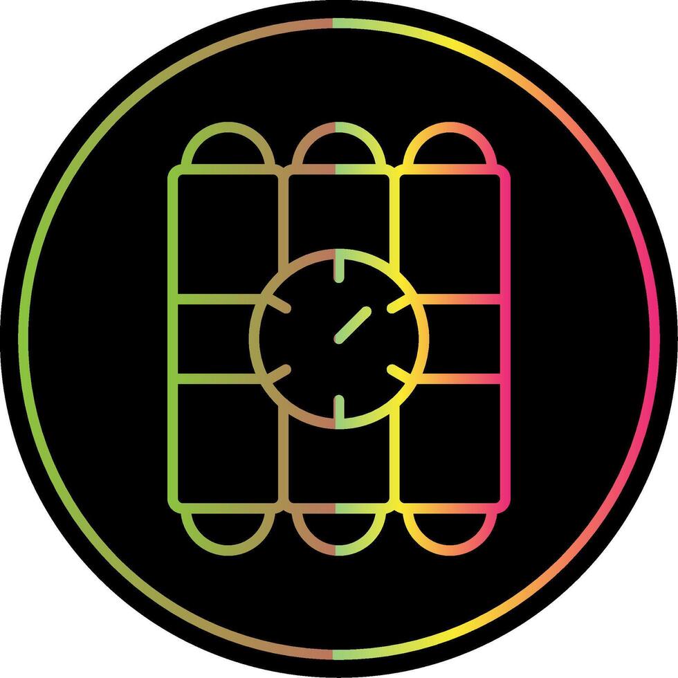 C4 Line Gradient Due Color Icon Design vector