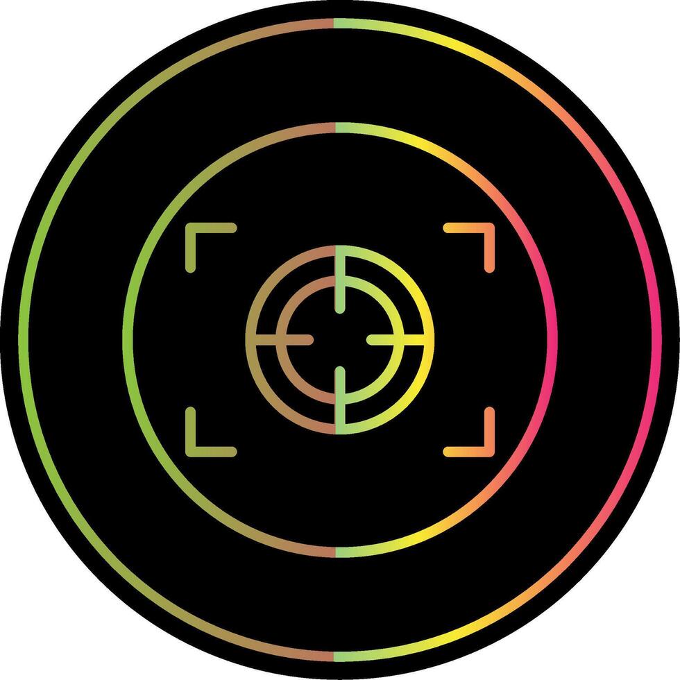 Focus Line Gradient Due Color Icon Design vector
