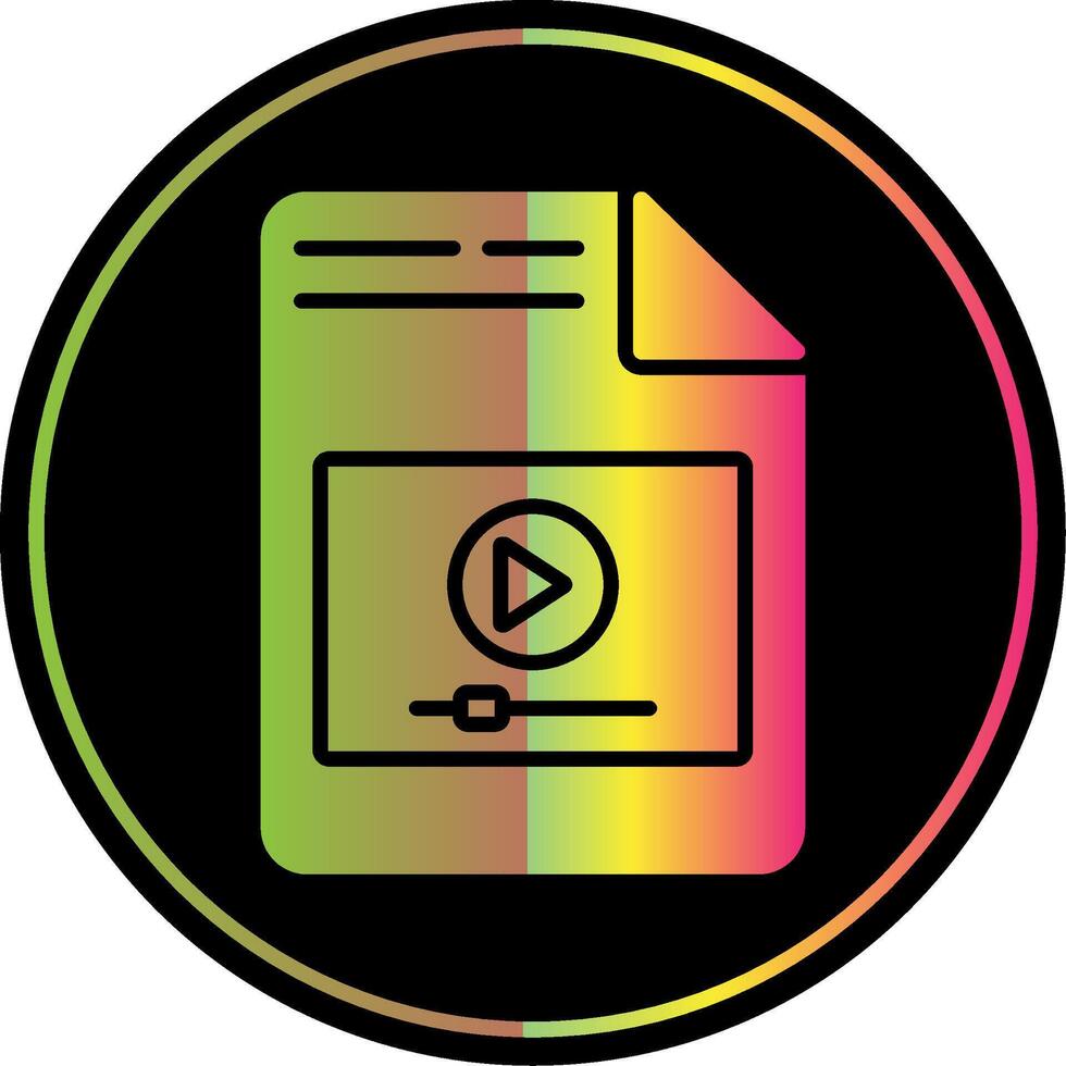 Glyph Due Color Icon Design vector