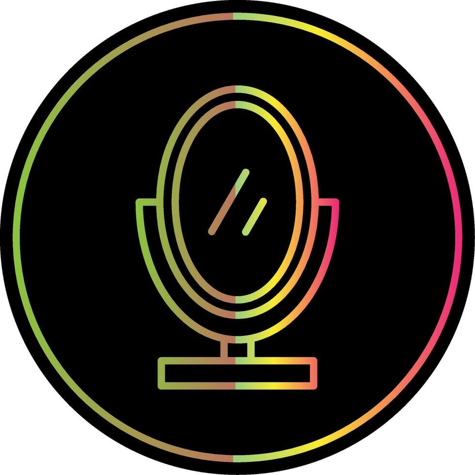 Mirror Line Gradient Due Color Icon Design vector