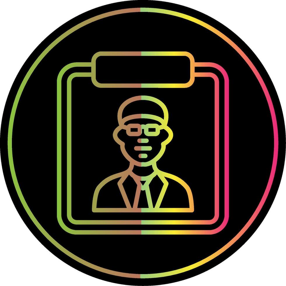Photo Line Gradient Due Color Icon Design vector