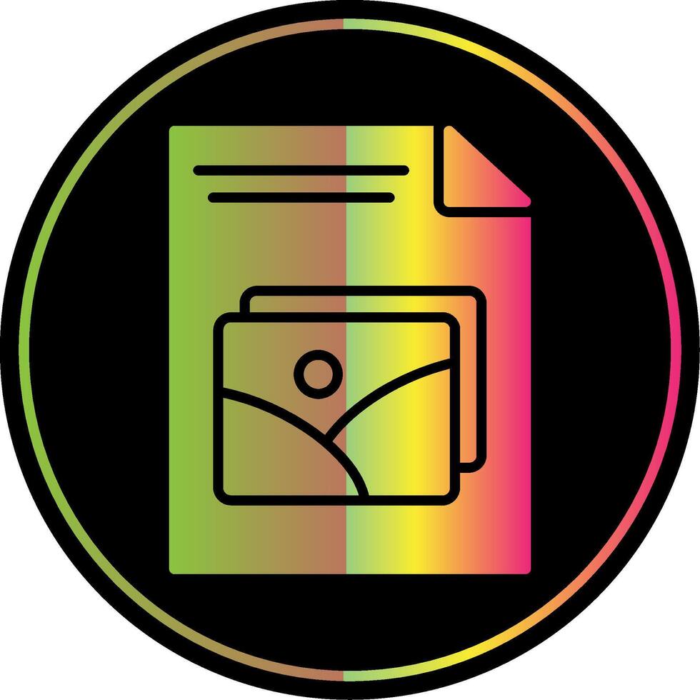 Image File Glyph Due Color Icon Design vector