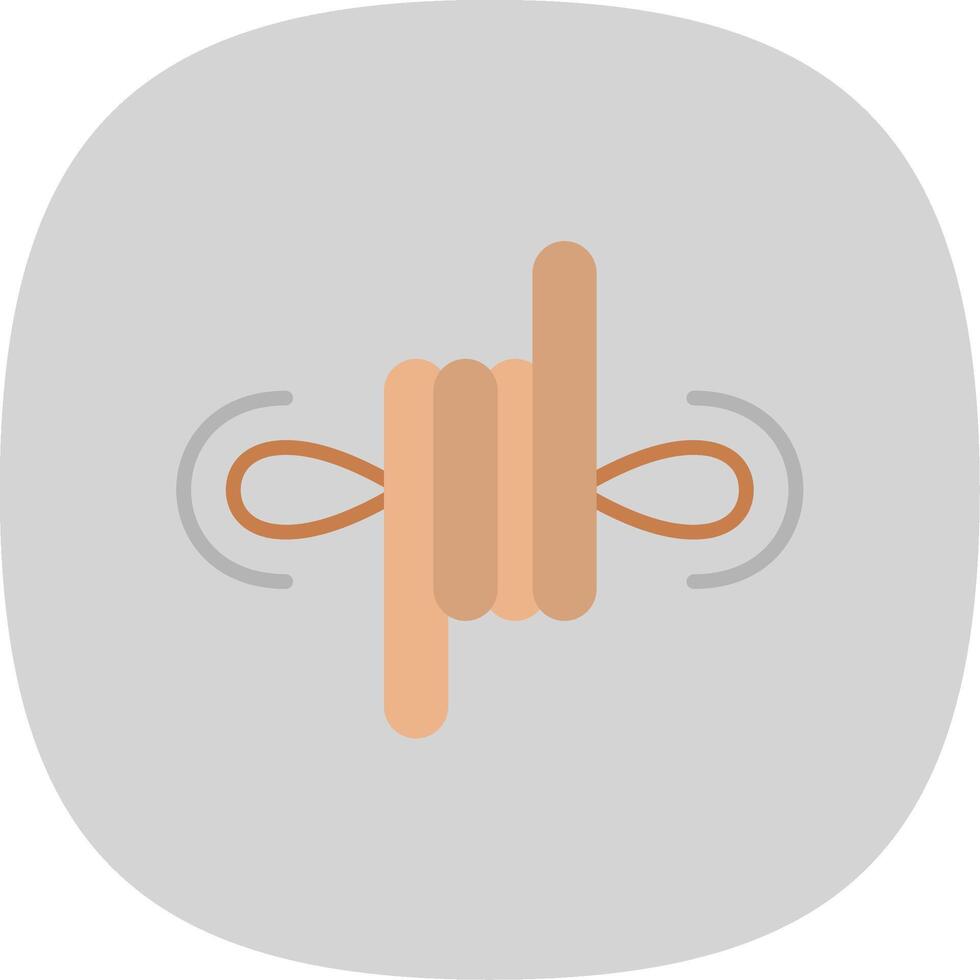 Climbing Flat Curve Icon Design vector