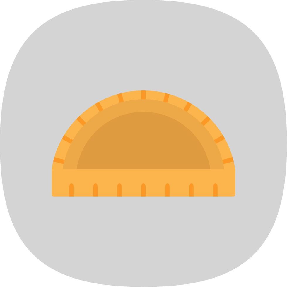 Ruler Flat Curve Icon Design vector