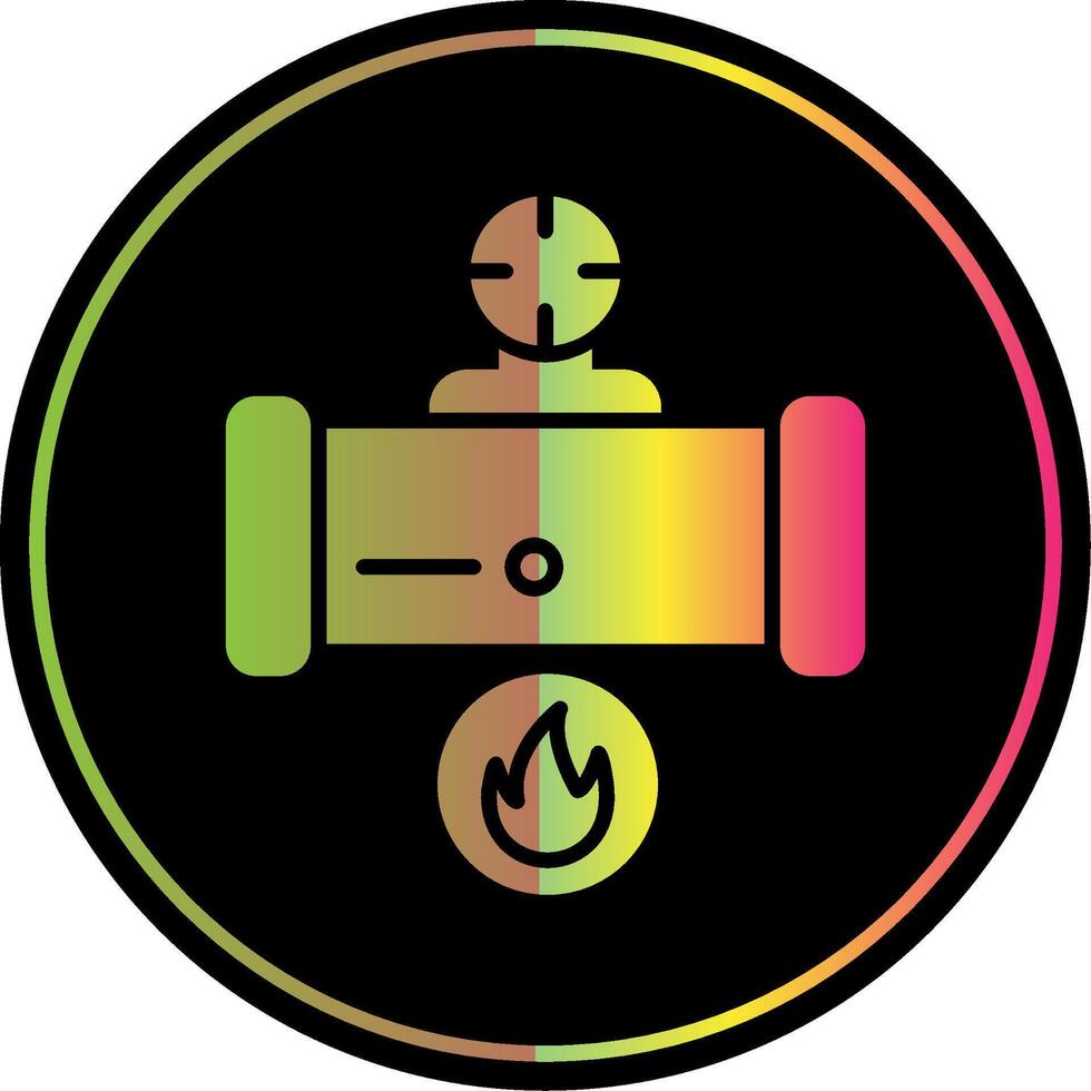 Gas Glyph Due Color Icon Design vector