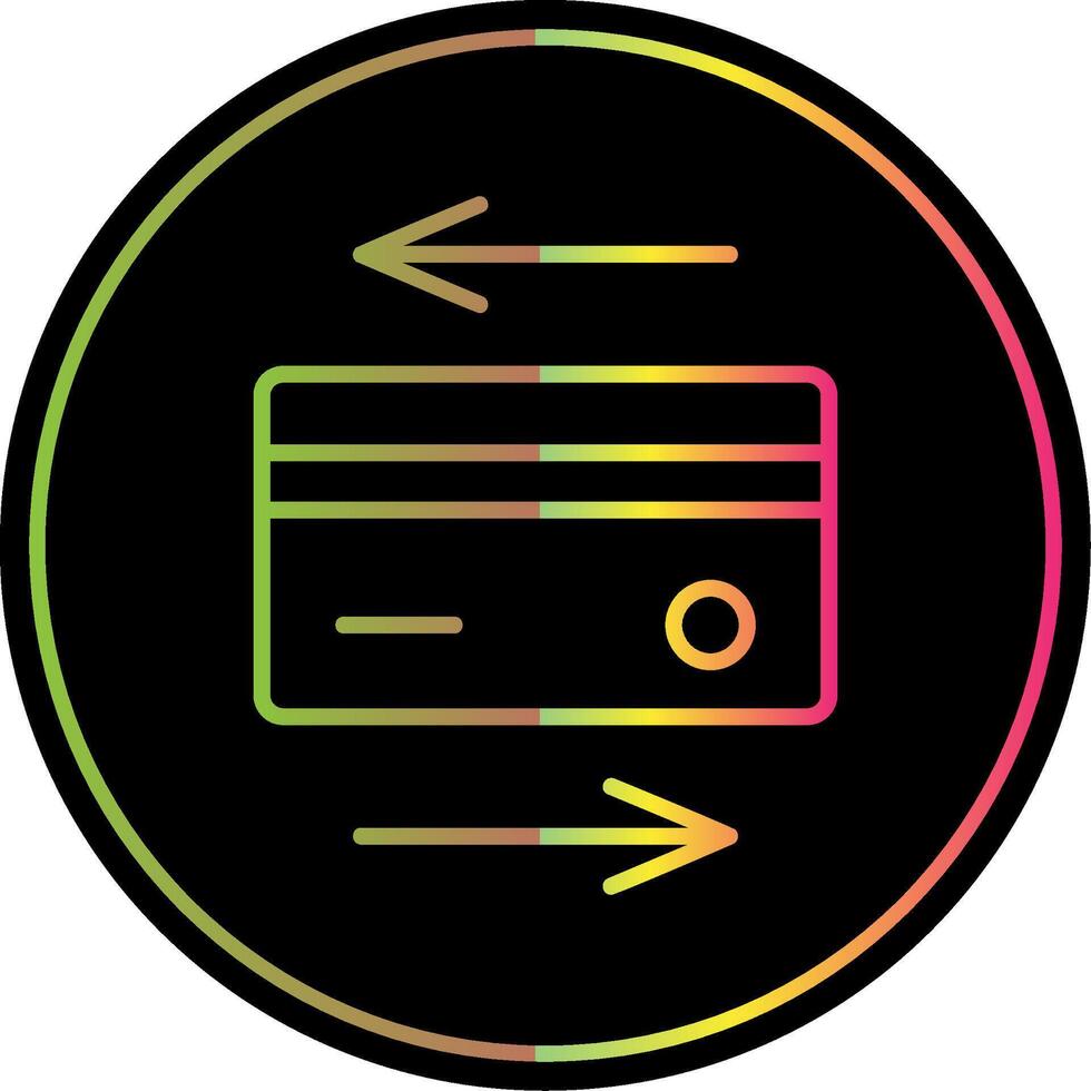 Payment Method Line Gradient Due Color Icon Design vector
