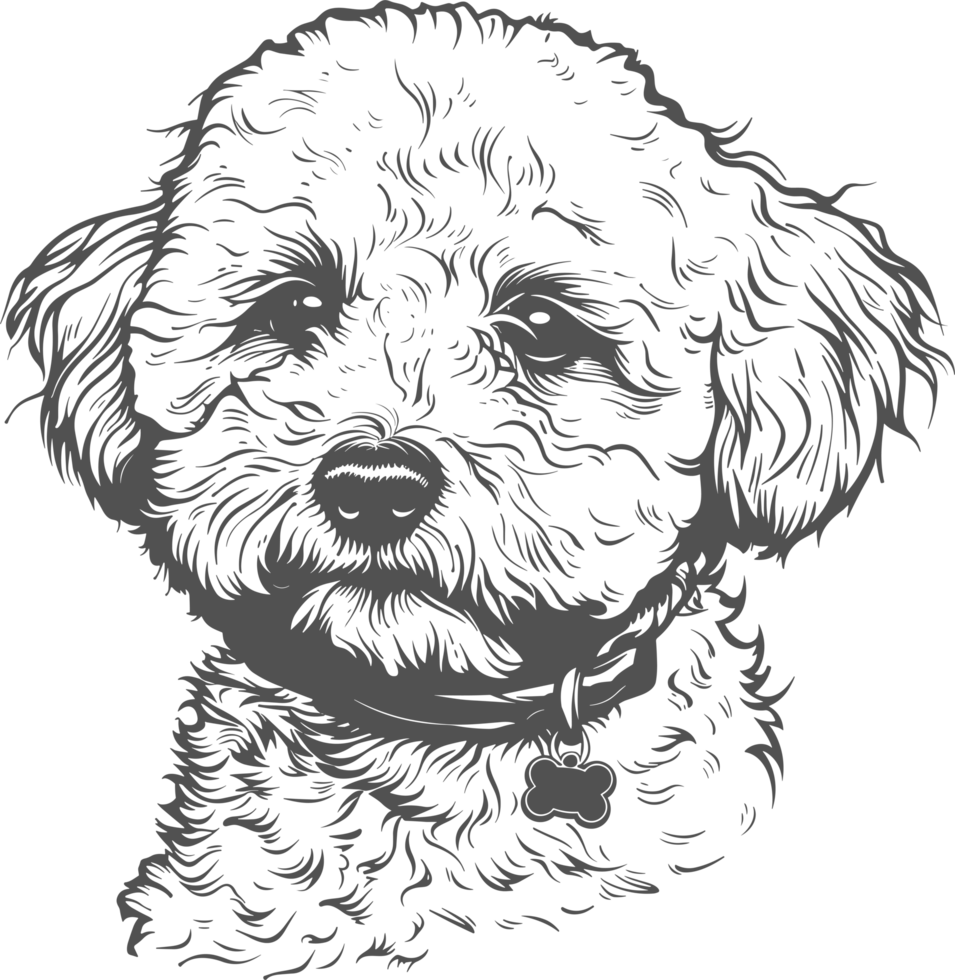 Bichon clipart design illustration png