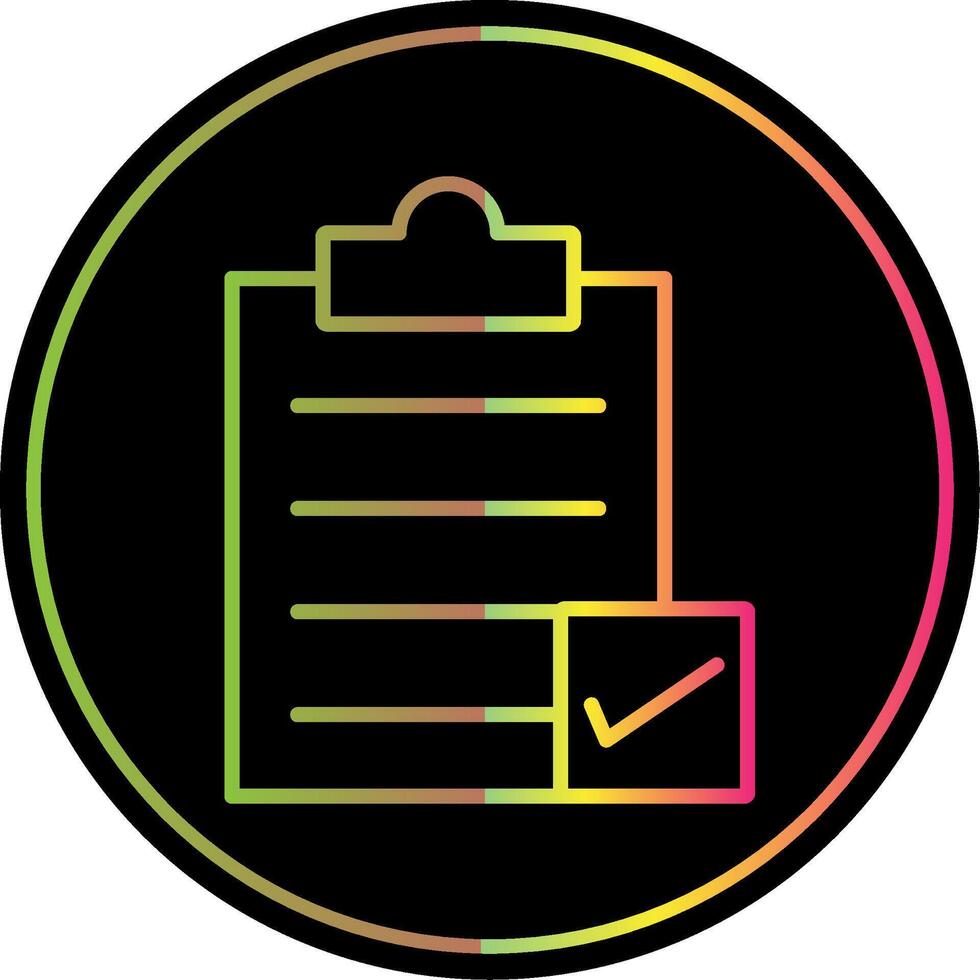 Directory Submission Line Gradient Due Color Icon Design vector