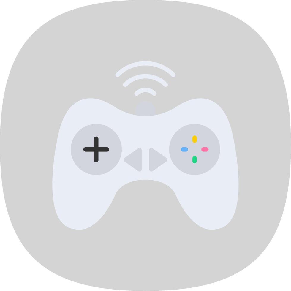 Controller Flat Curve Icon Design vector