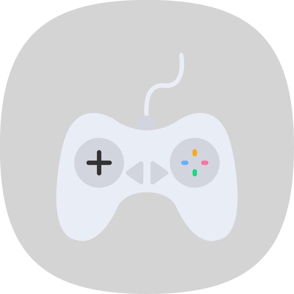 Controller Flat Curve Icon Design vector