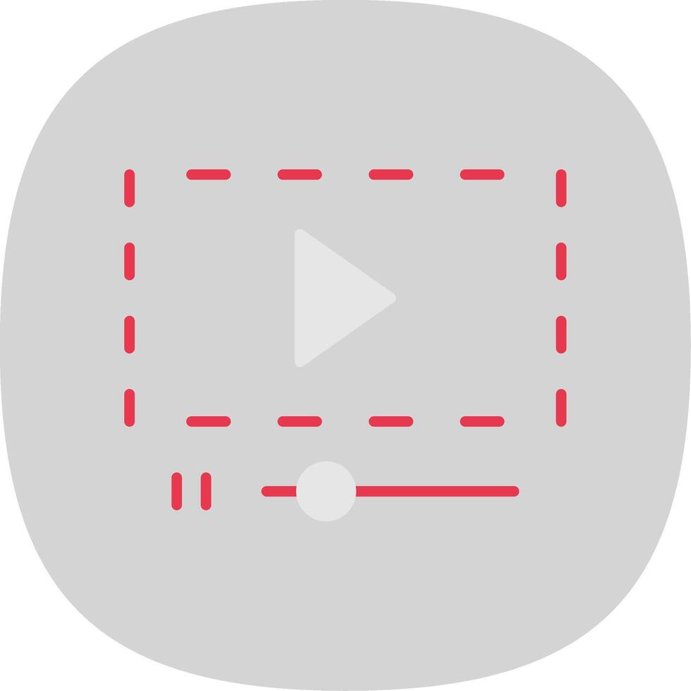 Flat Curve Icon Design vector
