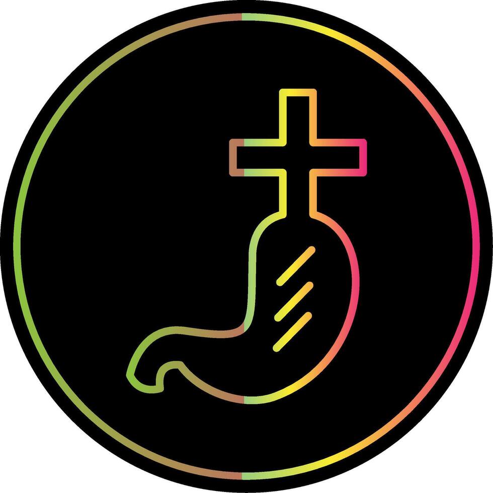 Gastroenterlogy Line Gradient Due Color Icon Design vector