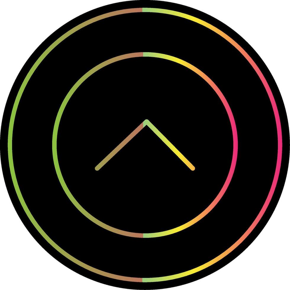 Chevron Line Gradient Due Color Icon Design vector