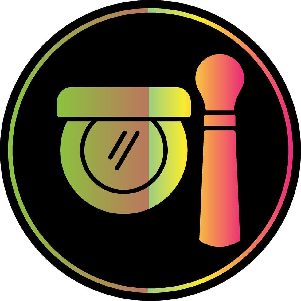 Blush Glyph Due Color Icon Design vector