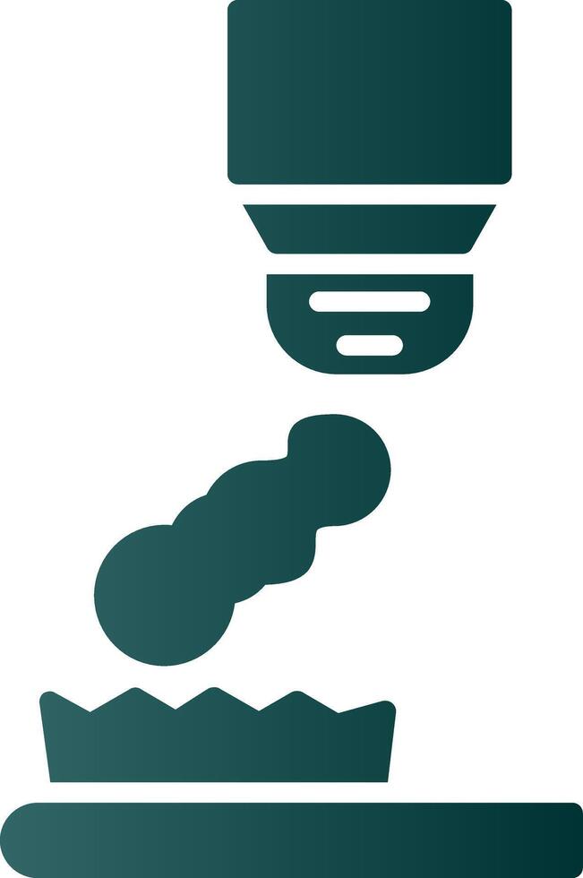 Tooth Brush Glyph Gradient Icon vector