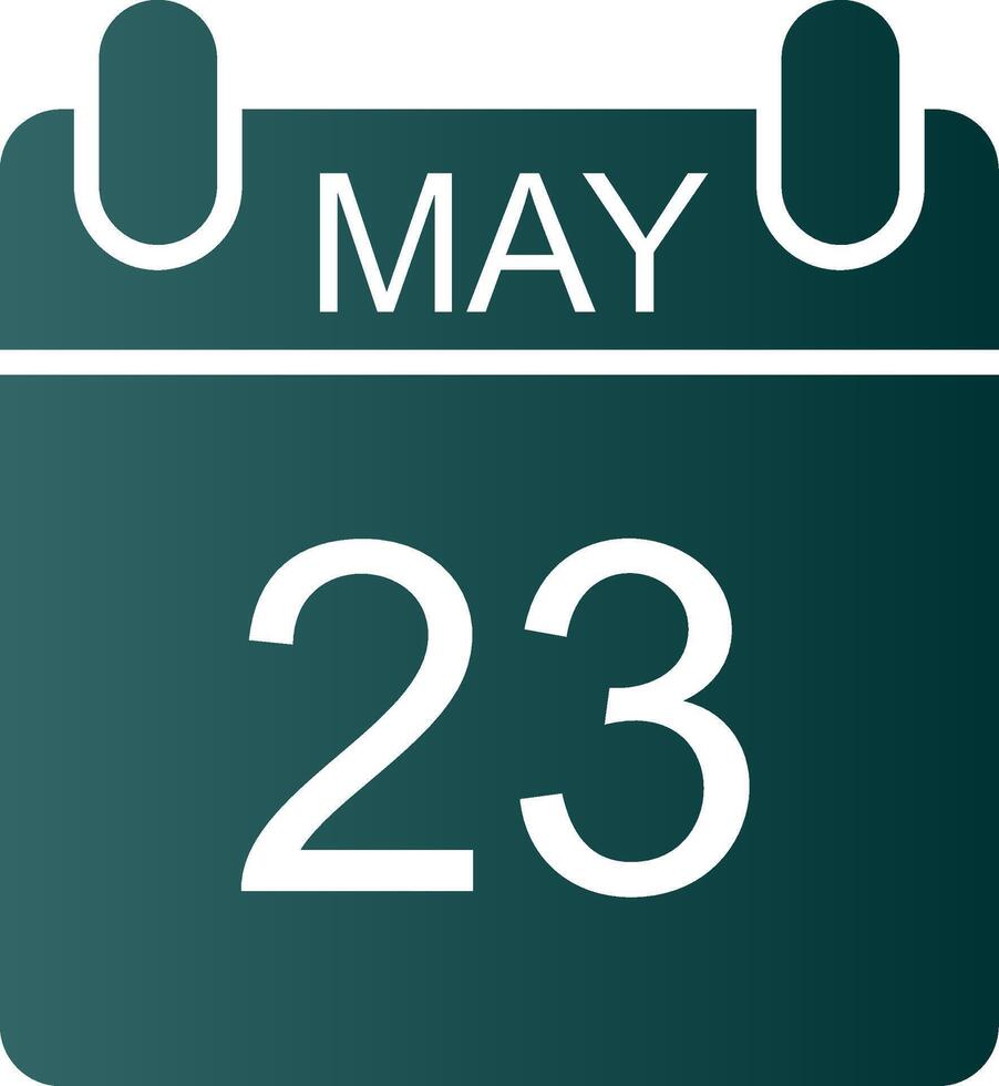 May Glyph Gradient Icon vector