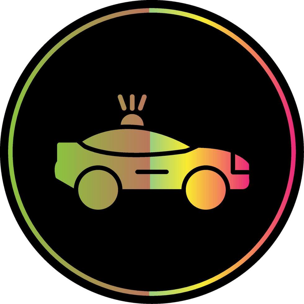 Car Glyph Due Color Icon Design vector